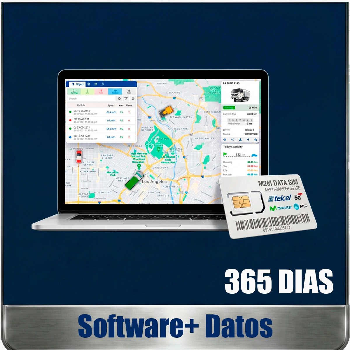 1 SIM de datos + Software